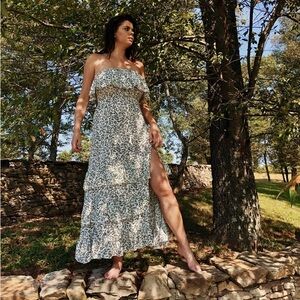 Boho Maxi Floral Dress - New With Tags